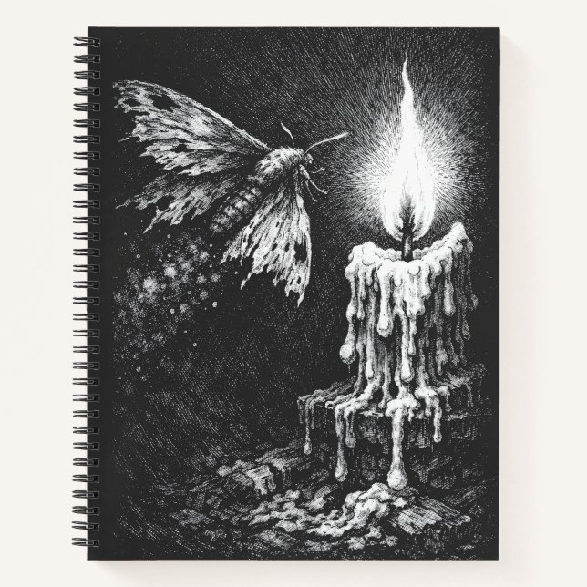 Carnet Papillon vers la Flamme — par BurnsInHell (Devant)