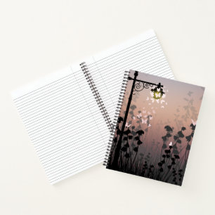 Carnet Papillons à Dusk - Dreamtern Lantern Meadow Art