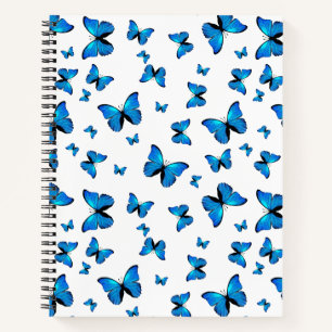 Carnet Papillons bleus mignons