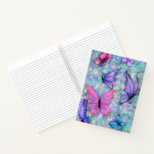 Carnet Papillons colorés Volant - Joie