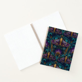 Carnet Papillons de minuit Art Nouveau Halloween 