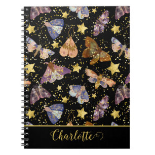 Carnet Papillons de nuit magiques Parties scintillant Éto