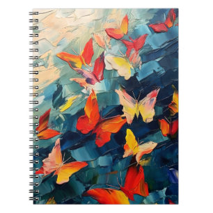 Carnet Papillons en mouvement – Vol abstrait expressif