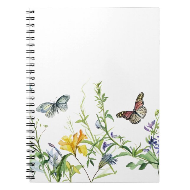 Carnet Papillons et fleurs (Devant)