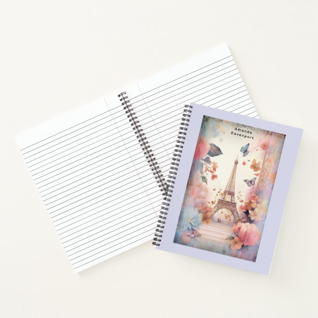 Carnet Papillons et fleurs de la tour Eiffel (Intérieur)