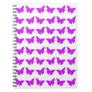 Carnet Papillons gras violet
