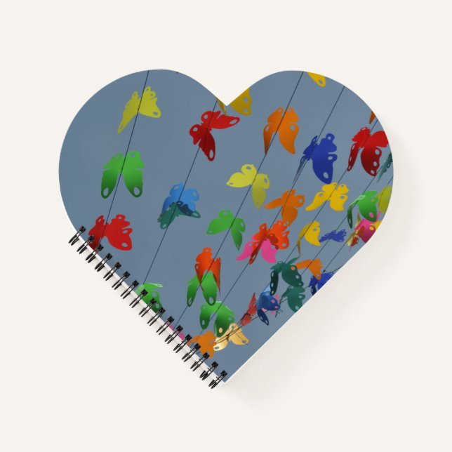 Carnet papillons multicolores (Devant)