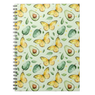 Carnet Papillons verts d'avocat Anniversaire