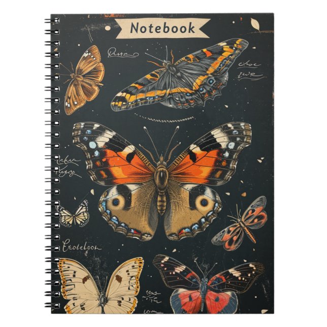 Carnet Papillons Vintages (Devant)