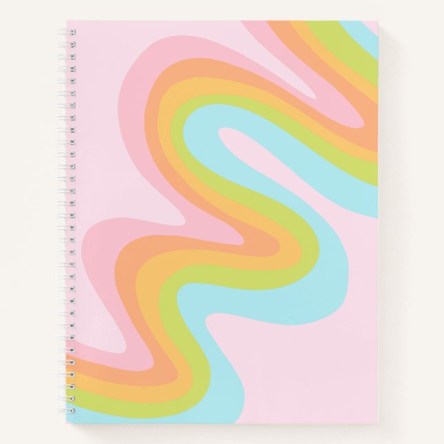 Carnet Pâque arc-en-ciel pastel (Devant)