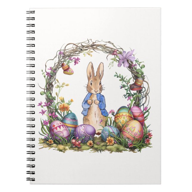 Carnet Pâques de lapin classique  (Devant)