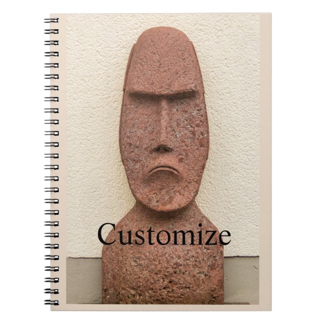 Carnet Pâques Île Moai Head Thunder Cove (Devant)