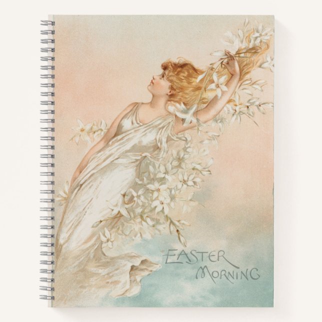 Carnet "Pâques" - Impression vintage, L. Prang & Co. (Devant)