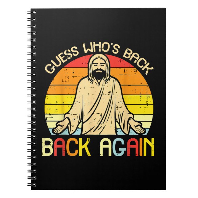 Carnet Pâques Jésus devine qui est de retour religieux ch (Devant)