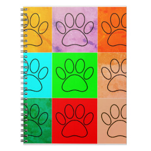 Carnet Paquets De Chiots Mignons En Carré