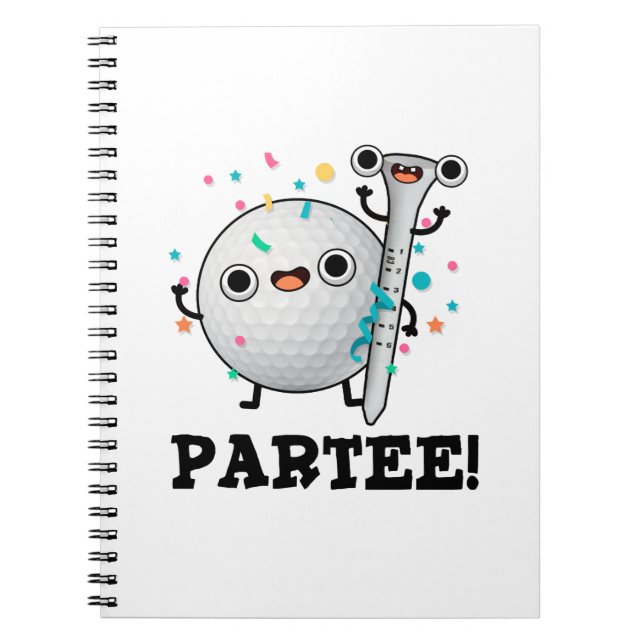 Carnet Par-Tee Golf Pun Drôle  (Devant)