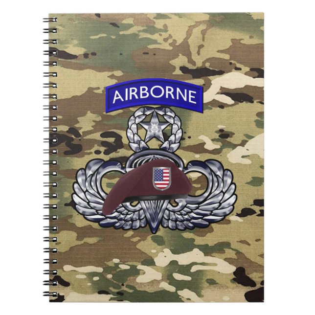 Carnet Parachutiste aéroporté  (Devant)