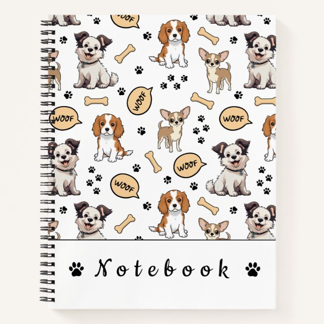 Carnet Parade de chiots joueurs (Devant)