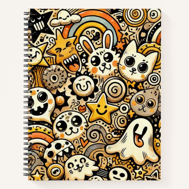 Carnet Parade de gribouillis fantaisistes (Devant)