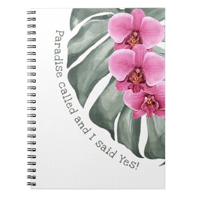 Carnet Paradis de citation florale géologique appelée (Devant)