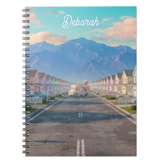 Carnet Paradis Pastel, Route Infinie | Banlieue Étrange