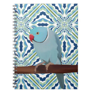 Carnet Parakeet Blue Indian Ringneck