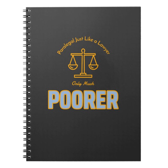 Carnet Paralegal Comme un avocat seulement beaucoup plus  (Devant)
