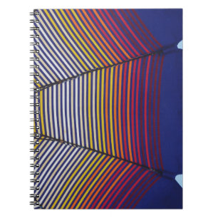 Carnet Parapluie bleu et multicolore