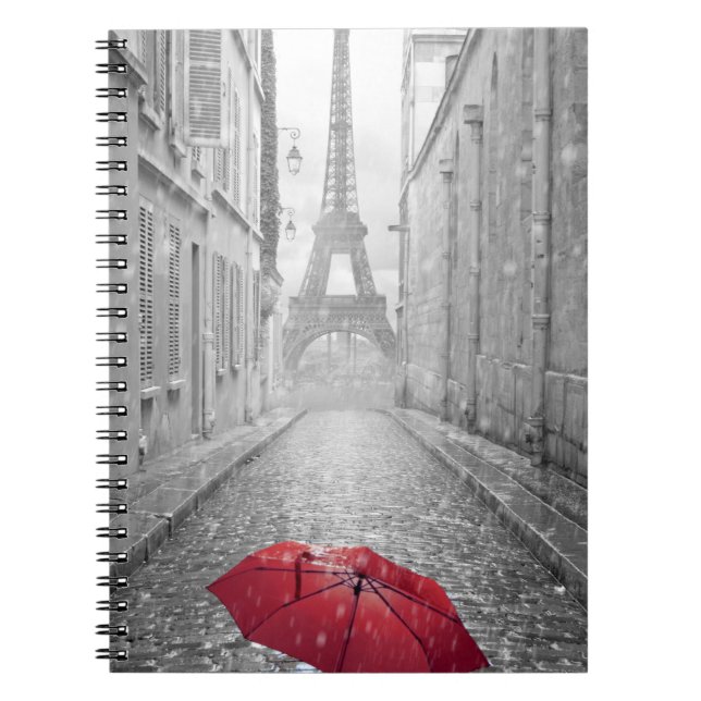 Carnet Parapluie rouge (Devant)