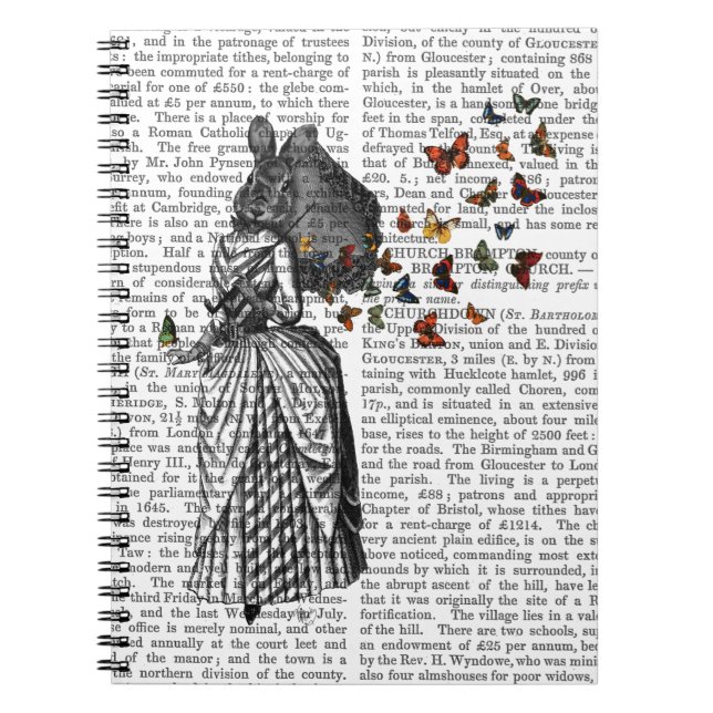 Carnet Parasol lapin et papillon 2 (Devant)