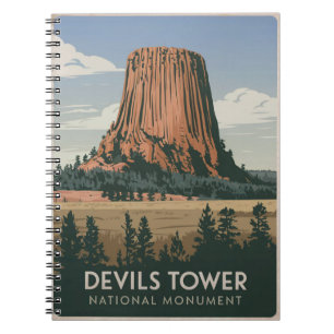 Carnet Parc national de Devils Tower Vintage