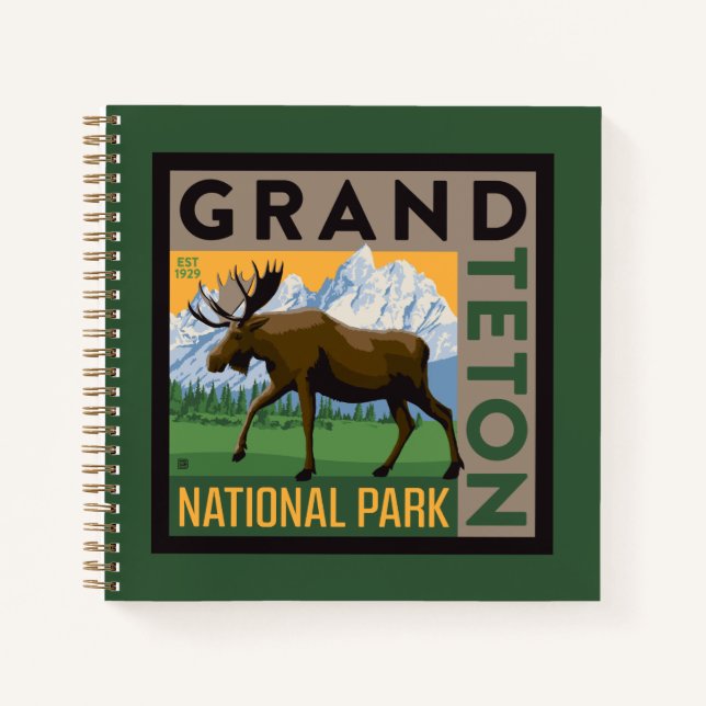 Carnet Parc national de Grand Teton Moose (Devant)