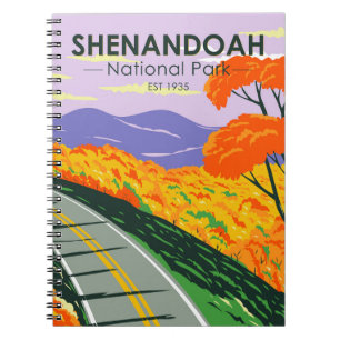 Carnet Parc national de Shenandoah Skyline Drive Virginie