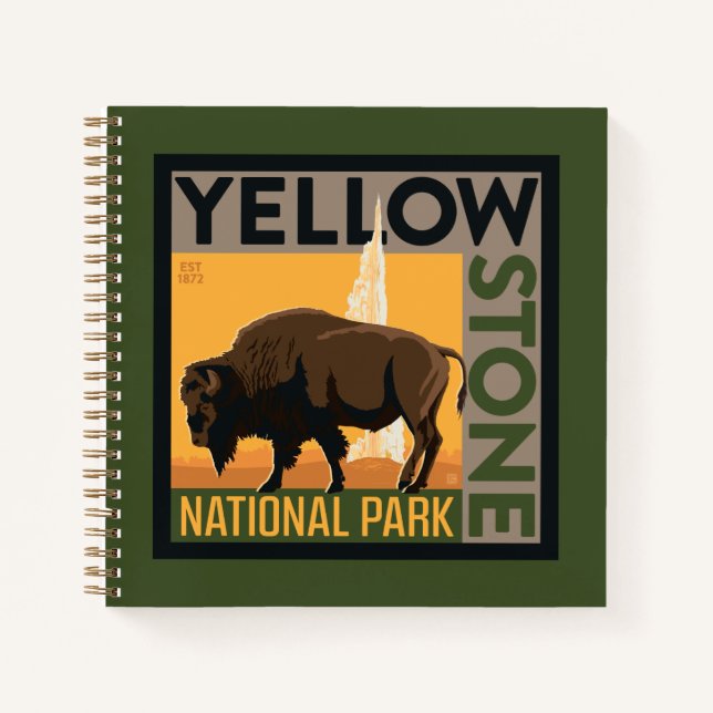 Carnet Parc national de Yellowstone | Buffalo (Devant)