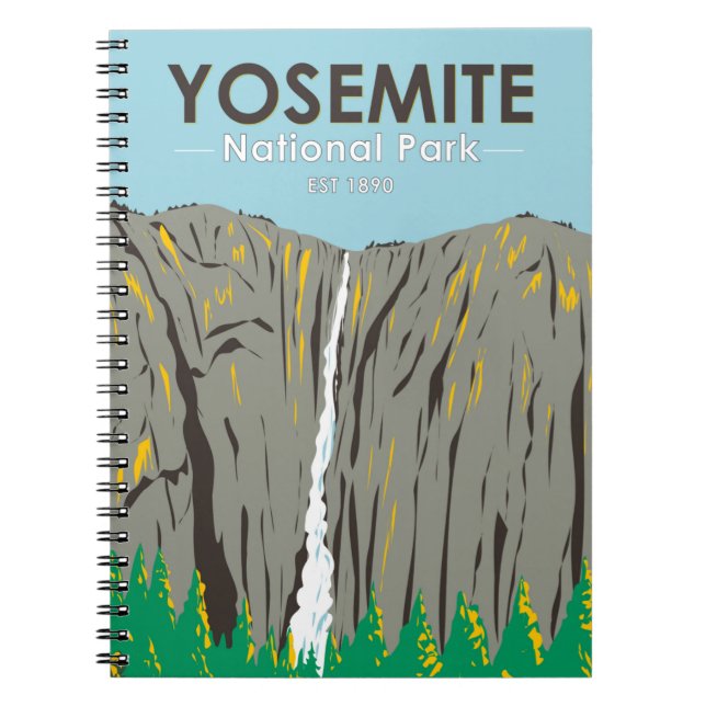Carnet Parc national de Yosemite Ribbon Falls Californie (Devant)