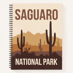 Carnet Parc national du Saguaro Art de voyage minimal