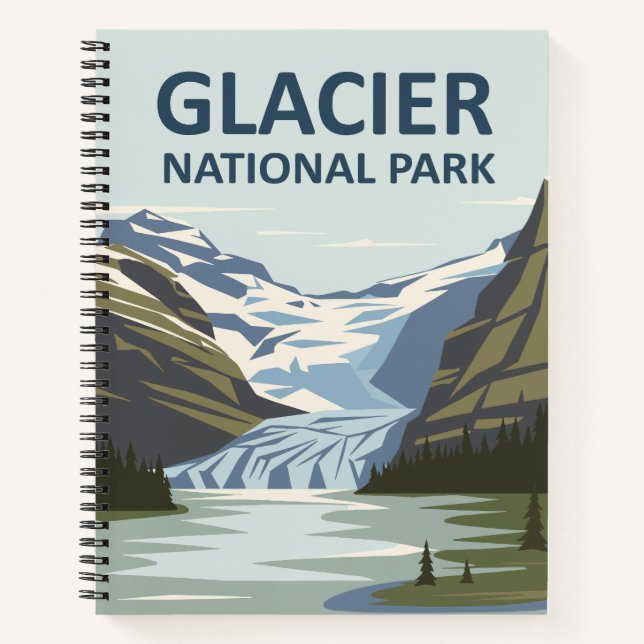 Carnet Parc national Glacier Art de voyage (Devant)