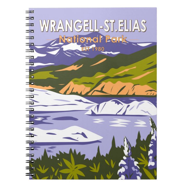 Carnet Parc national Wrangell St Elias Nizina Lake Alaska (Devant)