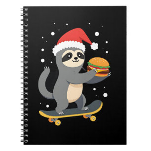 Carnet PAResseux de noël Funny Christmas Sloth Planche à