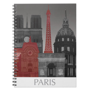 Carnet Paris Elevages par nuit - Rouge