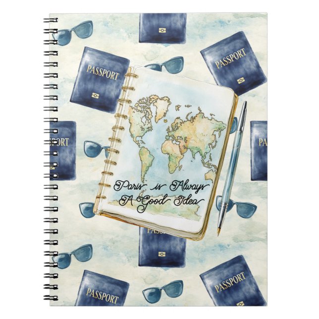Carnet Paris is Always A Good Idea Travel Notebook (Devant)