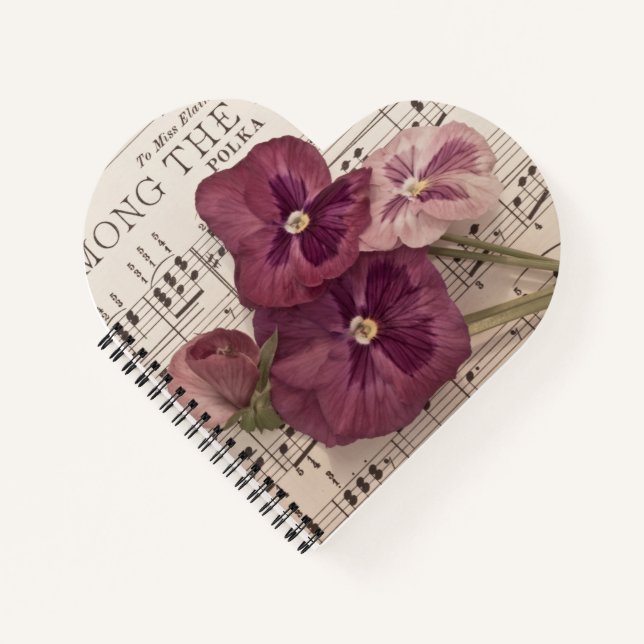 Carnet Parmi Les Pansies (Devant)