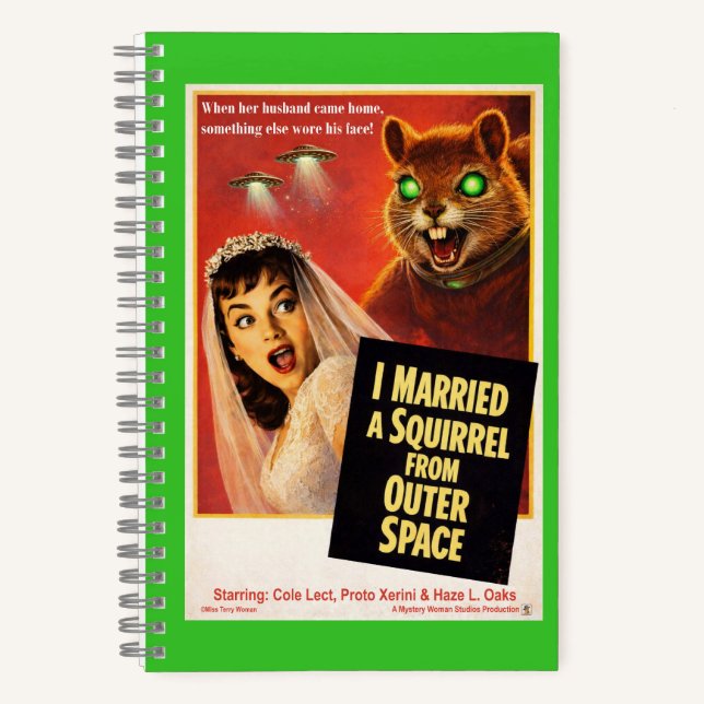 Carnet Parodie d'écureuil de l'espace extra-atmosphérique (Recto)