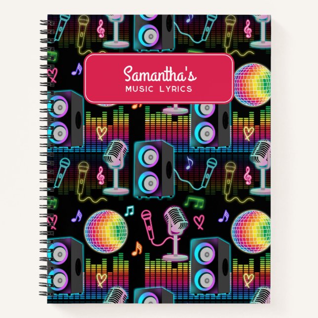 Carnet Paroles de musique de chant de karaoke Glow (Devant)