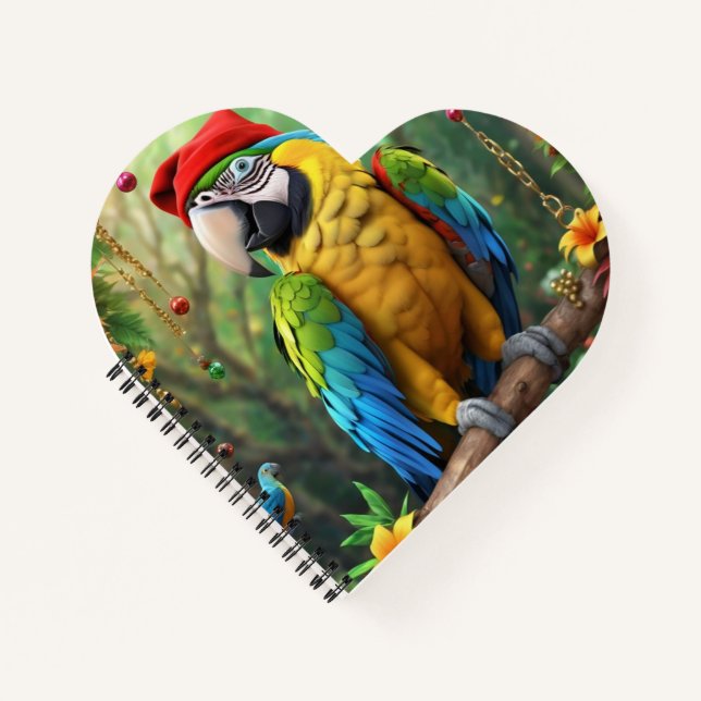 Carnet Parrot de Noël Comme Père Noël-76349 (Devant)