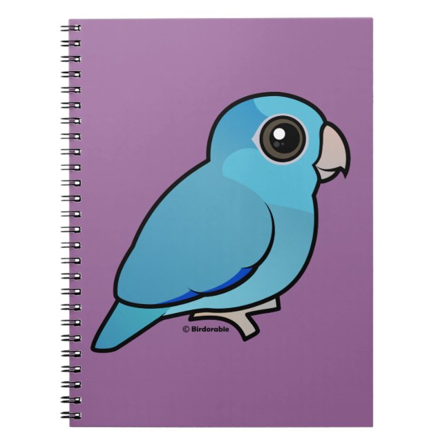 Carnet Parrotlet Pacifique bleu (Devant)