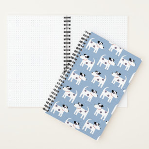 Carnet Parson Jack Russell Terrier Chien Motif bleu