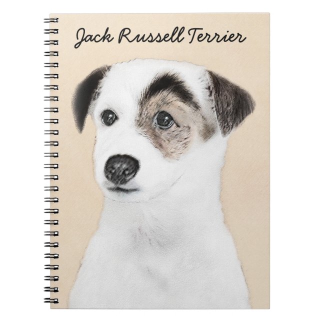 Carnet Parson Jack Russell Terrier Peinture - Chien Art (Devant)