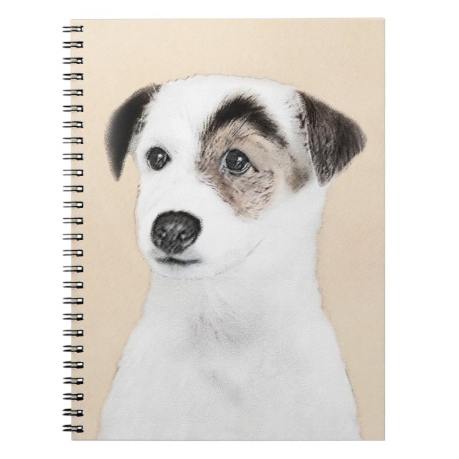 Carnet Parson Jack Russell Terrier Peinture - Chien Art (Devant)