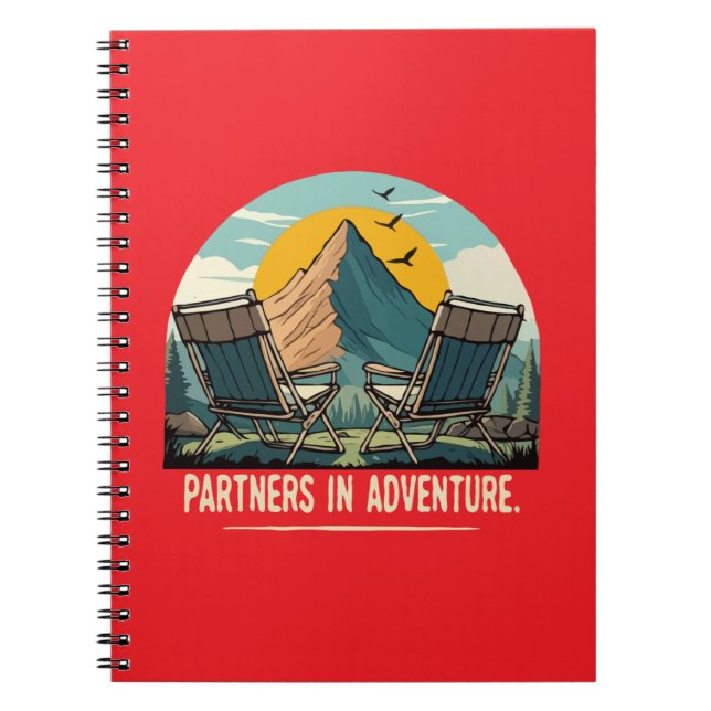 Carnet Partenaires d'Aventure Design de Camping Rétro Mon (Devant)